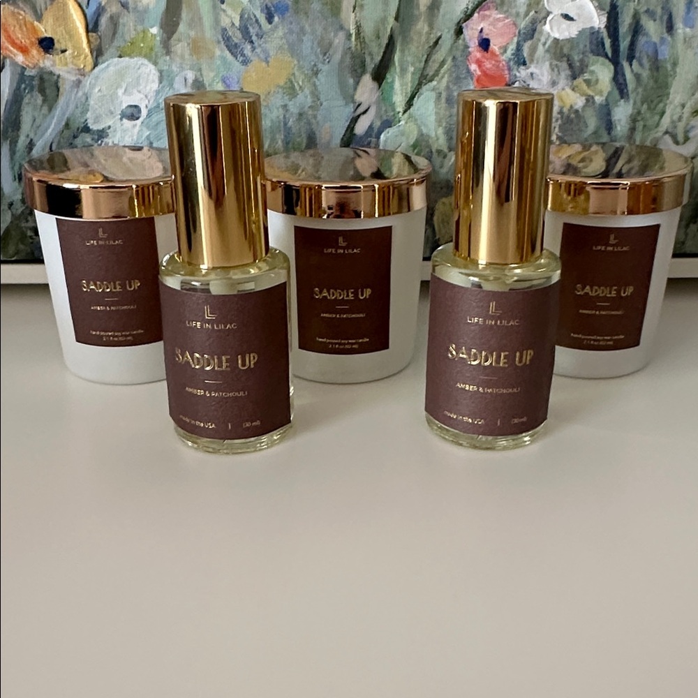 Life in Lilac Saddle Up - two room sprays and three mini candles